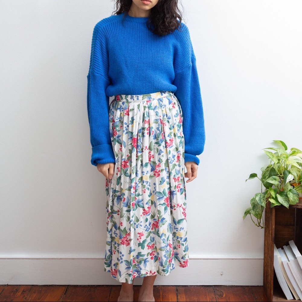 Vintage Pendleton Pleated Maxi Skirt